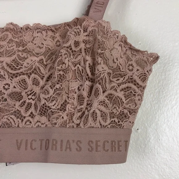 Victoria’s Secret Tan Floral Lace Bra - Picture 3 of 6